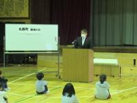 金山小学校の丸森鎮魂の日全校集会