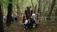 金山小学校、閉校記念全校遠足(小富士山おふじやま登山)