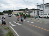 金山小学校の交通安全教室