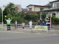 金山小学校の志教育あいさつ運動