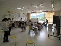 金山小学校での指導主事学校訪問