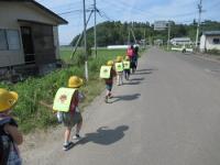 金山小学校の避難・引き渡し訓練