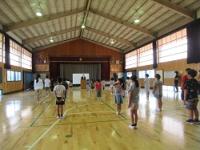 金山小学校のプール開き