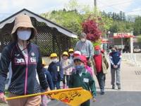 金山小学校の交通安全教室