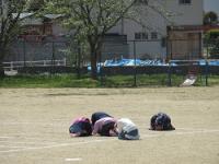 金山小学校のショート避難訓練